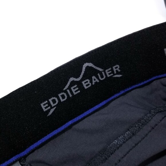 Eddie Bauer Navy Blue Straight Leg Nylon Active Tech Pants Mens 32 x 30 Gorpcore - Picture 3 of 6